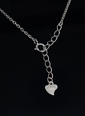 蛋形925银戴妃款项链空托围锆代裸石镶嵌18k 首饰DIY项链空托