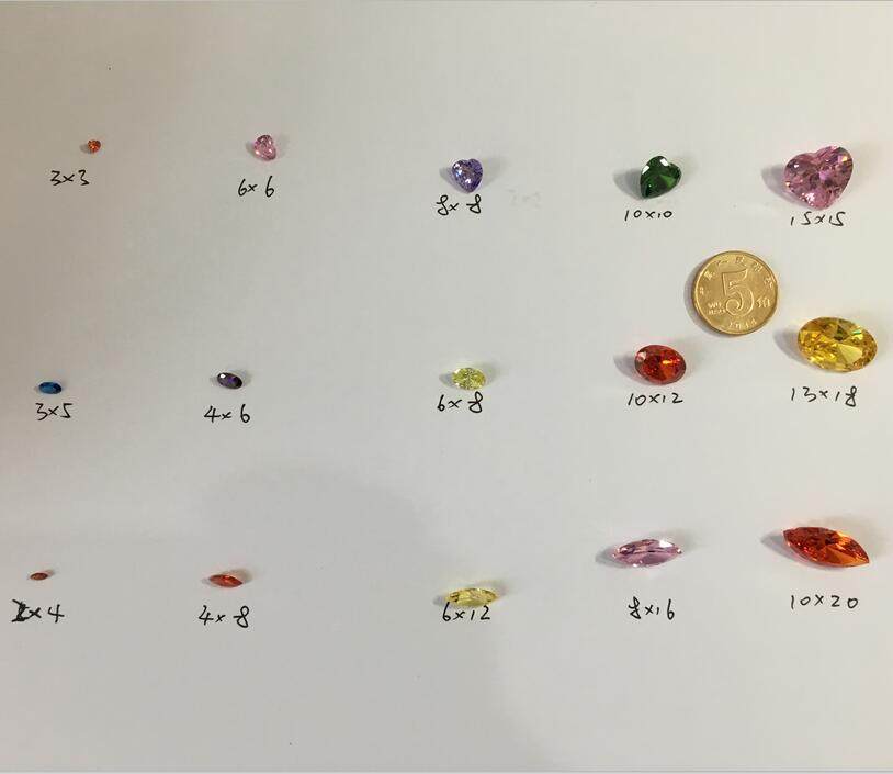 梧州人工宝石 蛋形坦桑蓝裸石锆石 3x5-10x12MM立方氧化锆,淘宝优惠券,粉丝福利购,淘宝优惠卷