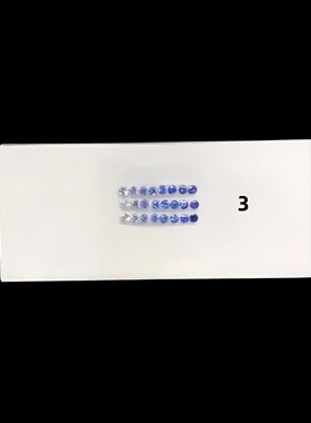 圆形实验室培育彩虹渐变配石裸石 耐高温 首饰手链戒指蜡镶配石