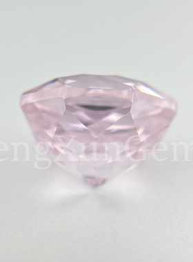 珠宝级~手工八边千禧玫瑰切浅粉尖底8/10mm高碳钻锆石美甲钻耳钉