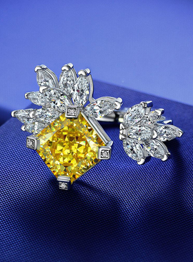 正方倒角冰花切薰衣草锆石裸石高碳钻戒指项链首饰吊坠镶嵌用主石