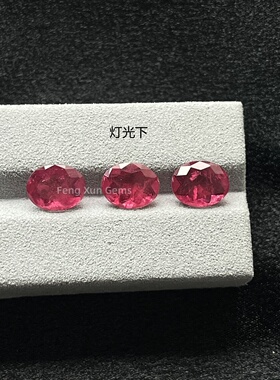 蛋形玻璃加纹絮拼合石彩宝裸石 人造宝石 饰品diy镶嵌副石配石