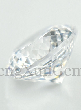 爆闪鸟巢切5~8mm百版切锆石裸石白色戒面尖底 耳钉戒指可镶嵌主石