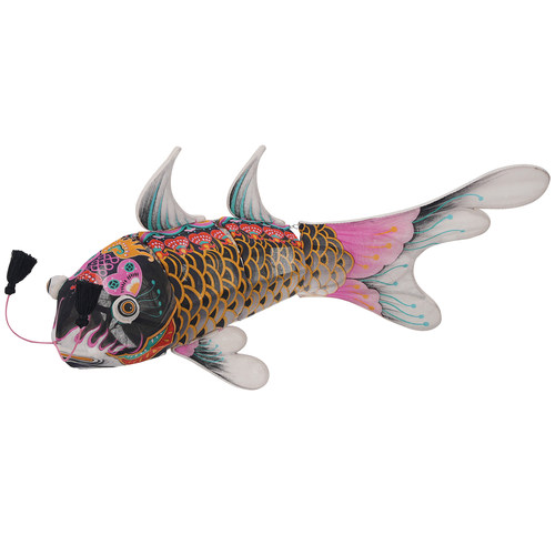 王的手创 鲤鱼灯笼手工diy材料包竹编花灯徽州非遗古风中式儿童 - 图3