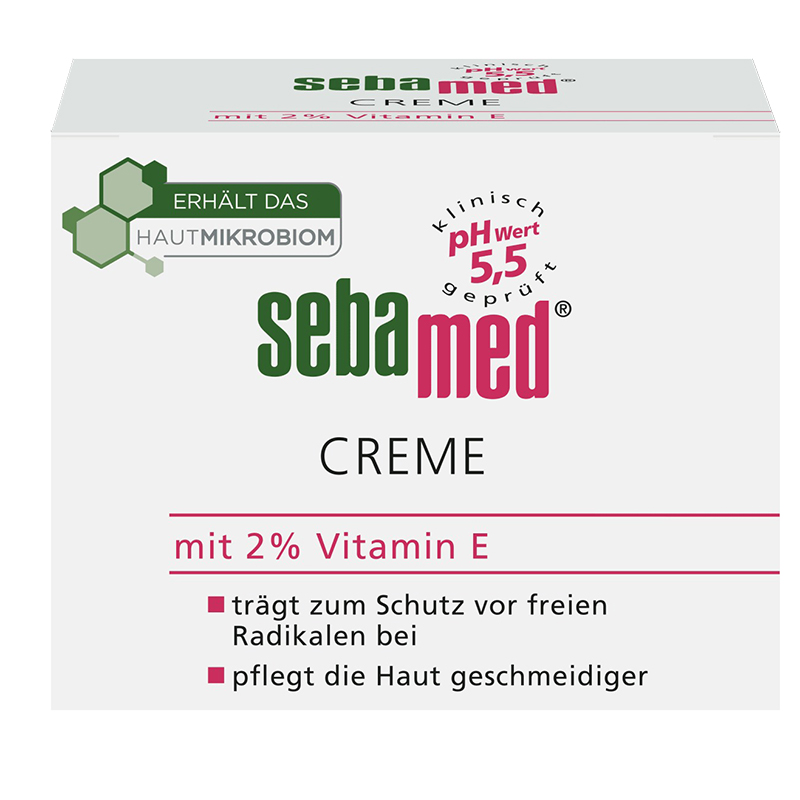 现货 德国本土版sebamed施巴水乳2%VE保湿水份面霜 75ml 补水清爽