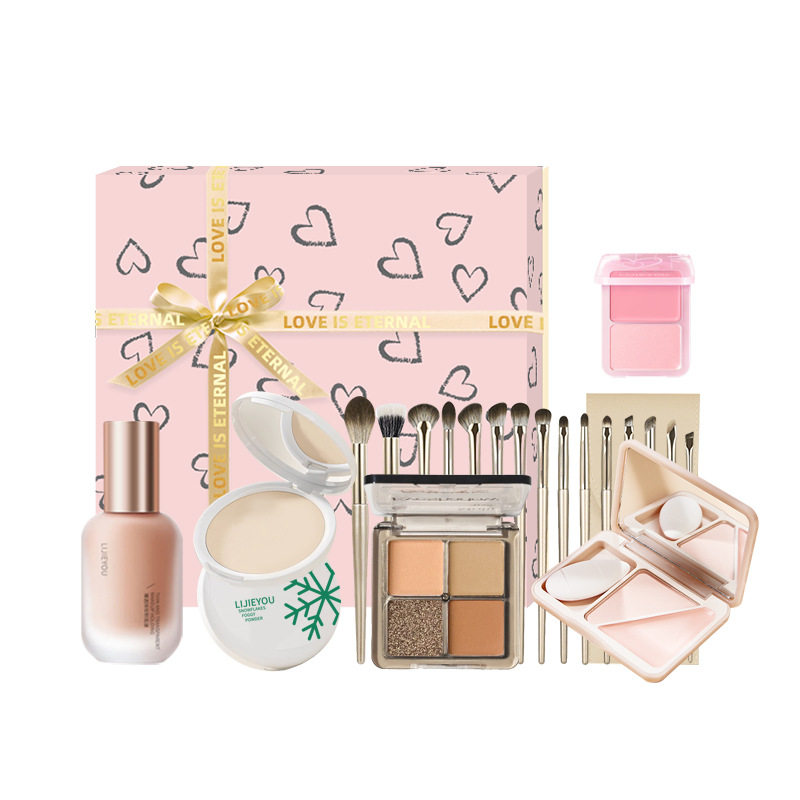 泡芙朵朵彩妆套装化妆品全套礼盒送女友老婆跨境初学者学生美妆,淘宝优惠券,粉丝福利购,淘宝优惠卷