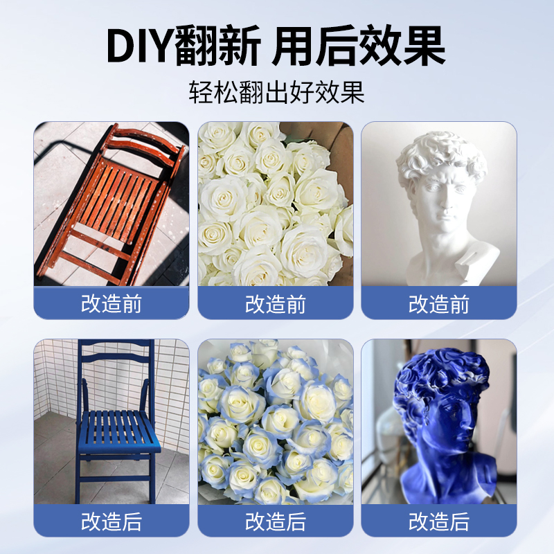 漆先生GSB PB01深铁蓝手摇自喷漆金属补漆翻新修补防锈油漆桶装漆 - 图2