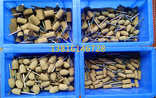 牛皮磨头 抛光磨头翡翠抛光头玉石打磨头T型牛皮轮3mm8mm10mm12mm - 图2