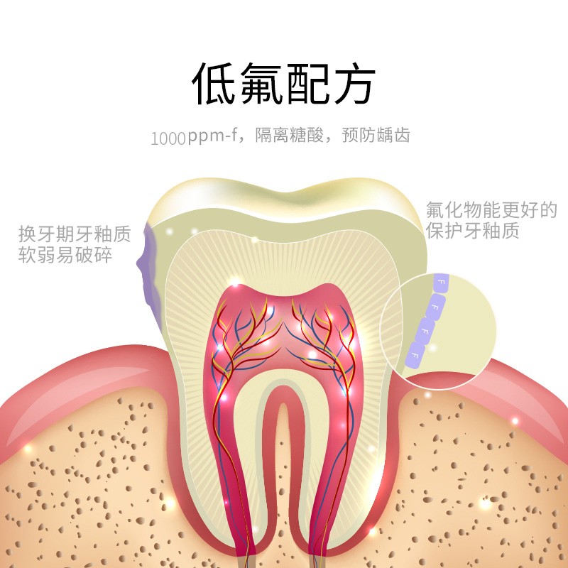 瑞士进口怀尔德 EMORORM6-12岁换牙期含氟防蛀固齿防龋齿儿童牙膏