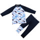 Baby, child and middle-aged trousers with sun protection and sun protection swimsuit