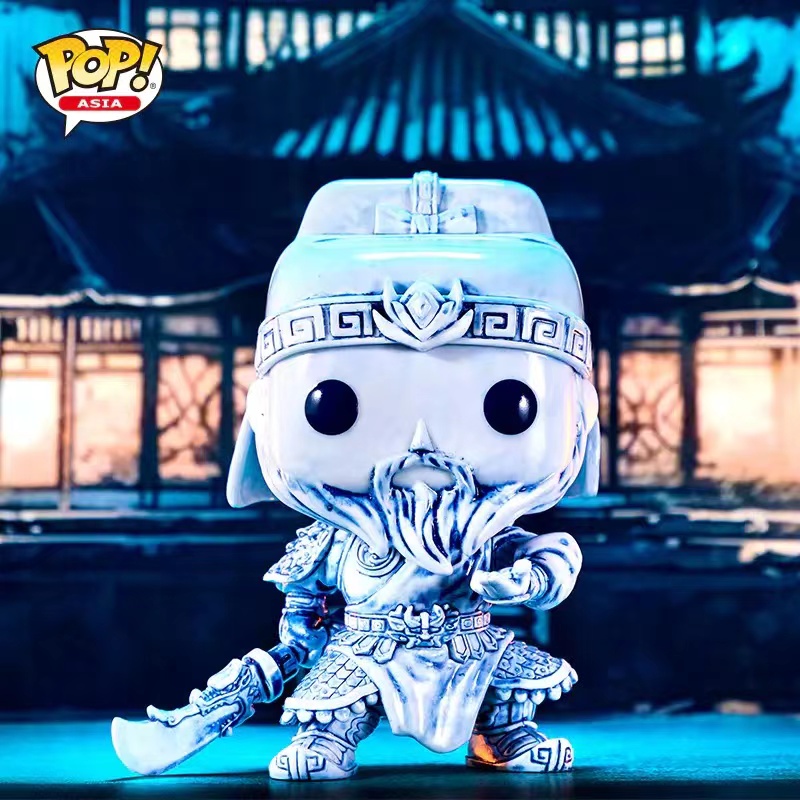 Funko POP Asia三国演义关羽手办关公武圣摆件武财神模型骑赤兔马-图2