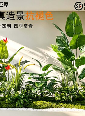 造景仿生假绿植植物仿真绿植景观服装店造型橱窗摆件室内景观组合