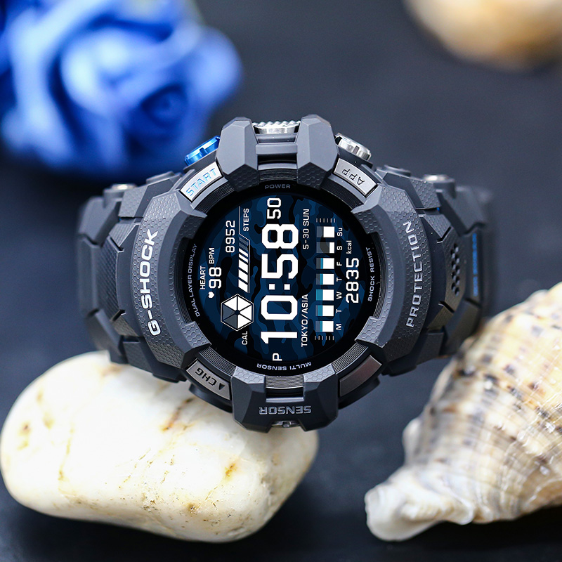 卡西欧手表G-SHOCK GBD/GSW-H1000-1A/1A4/1智能GPS蓝牙心率男表-图1