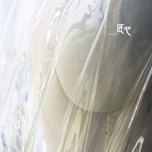 全透明tpu面料服装风雨衣薄膜防水TPU塑料设计师面料包包透明PVC - 图3
