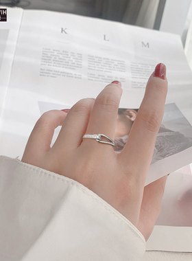 ECETOWIH莫桑钻银镂空戒指不掉色