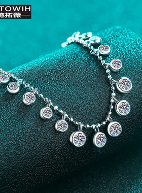 ECETOWIH新款S925纯银全莫桑石