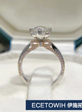 ECETOWIH新款S925纯银丝带蝴蝶