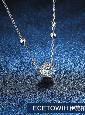 ECETOWIH新款s925纯银吊坠石女
