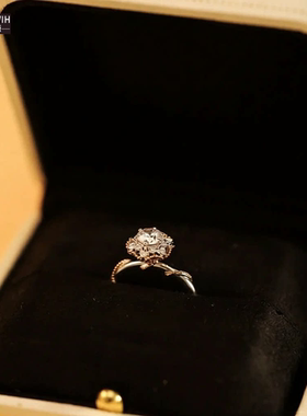 ECETOWIH新款纯银藤蔓手捧花双色