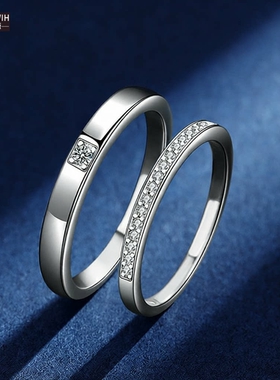 ECETOWIH新款小清新莫桑石钻戒