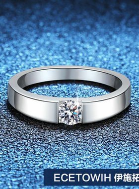 ECETOWIH新款s925纯银情侣对戒