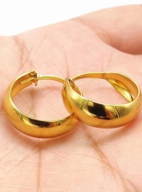 金店同款越南沙金光面戒指女款轻奢小众设计感高级食指戒送妈妈