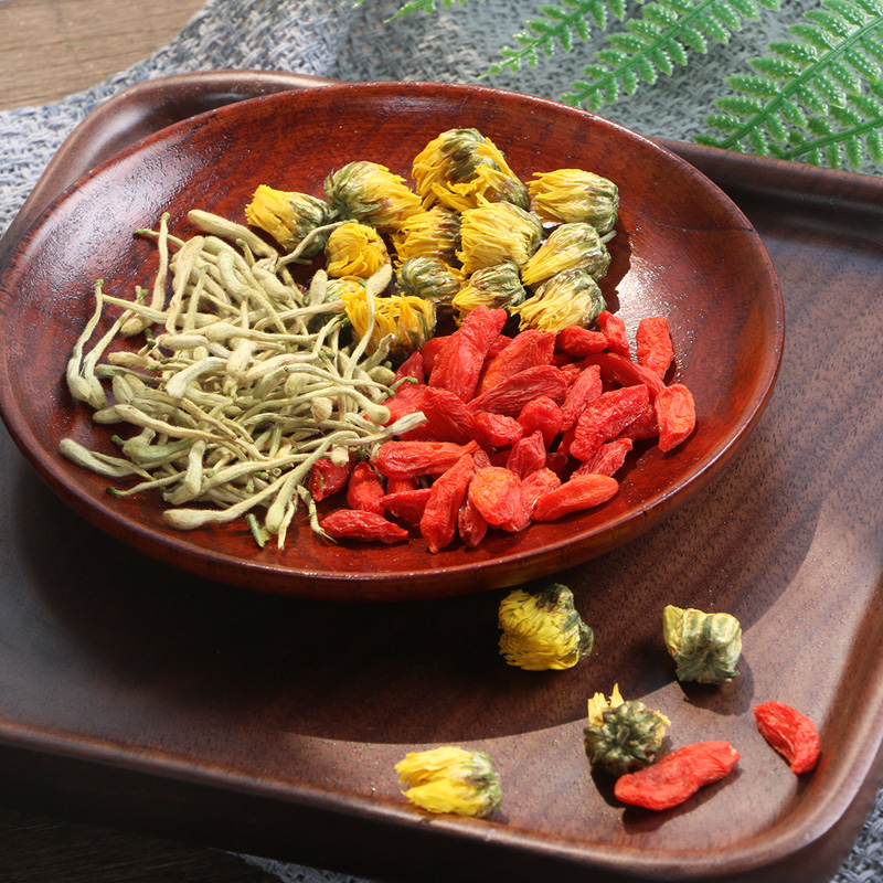 中闽飘香旗舰店买1送1金银花菊花枸杞茶凉茶花茶组合養生清火胎菊特级野生袋装2