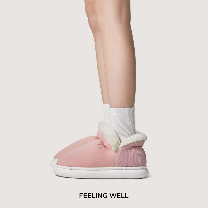 朴西青春记忆棉鞋冬季防滑加绒包跟保暖居家棉拖鞋男女加厚外穿,淘宝优惠券,粉丝福利购,淘宝优惠卷