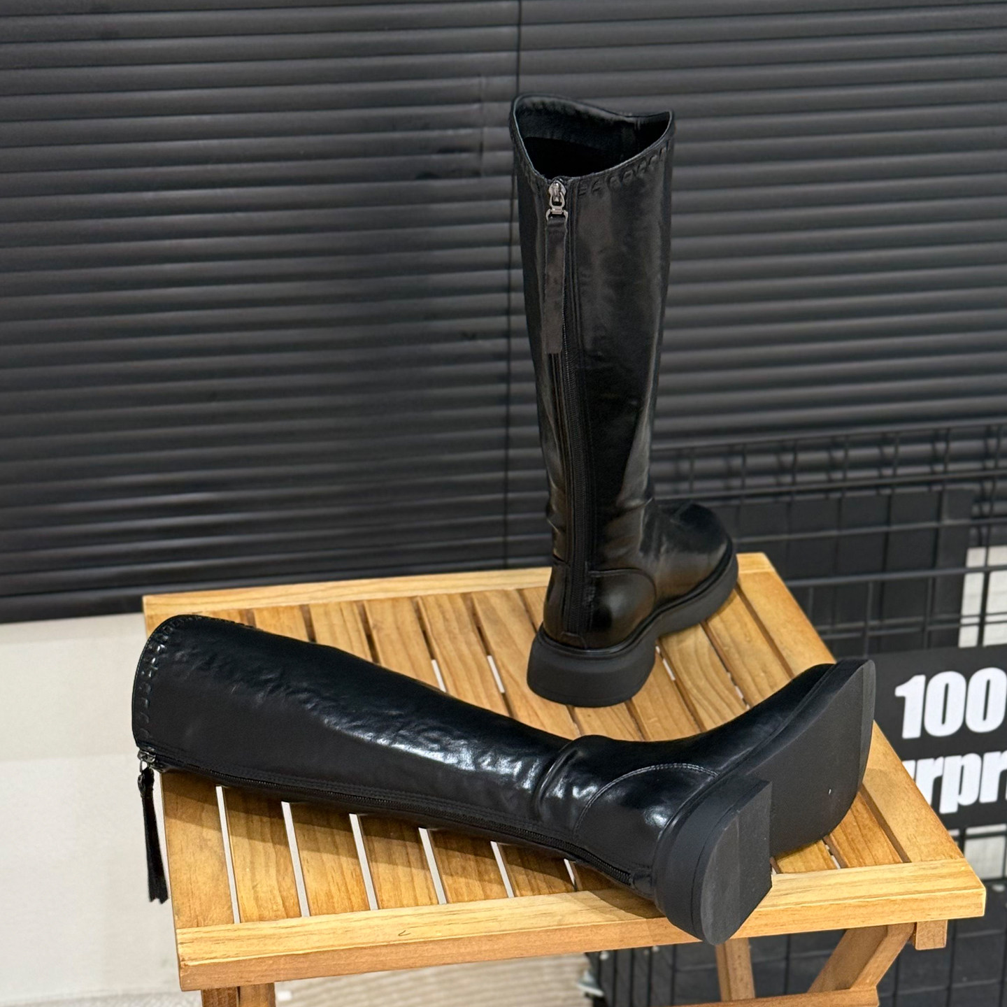 冬季加绒V口长靴子女2025爆款弹力不过膝长筒靴高筒骑士靴机车靴,淘宝优惠券,粉丝福利购,淘宝优惠卷