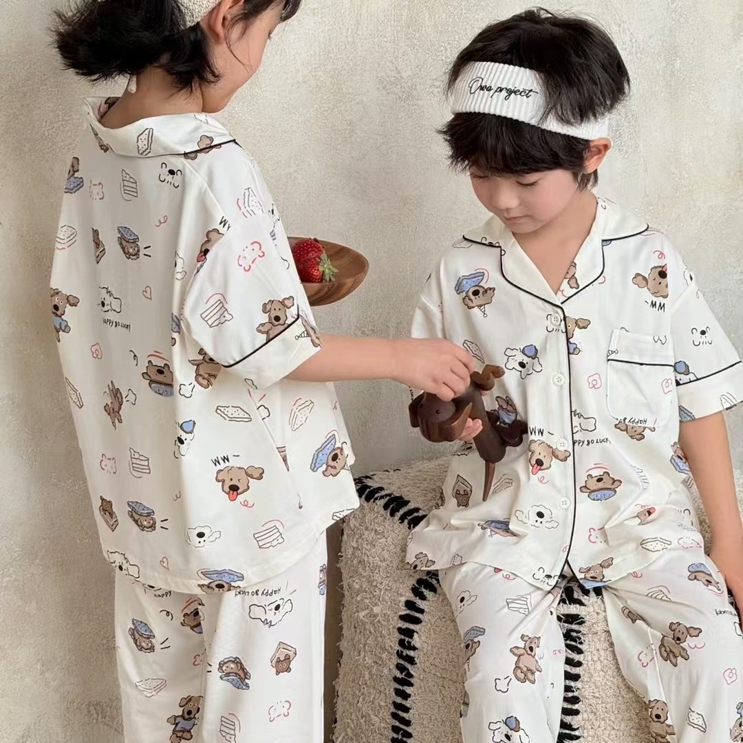 波拉韩国童装男女童短袖T恤衫夏款儿童洋气家居服套装亲子装潮,淘宝优惠券,粉丝福利购,淘宝优惠卷