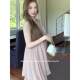 ເສື້ອ chiffon ຄໍ halter ຂອງແມ່ຍິງ summer ຝຣັ່ງ