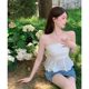 Camisole ນັກສຶກສາ summer ຮ້ອນແມ່ຍິງ vest ສັ້ນສໍາລັບແມ່ຍິງ