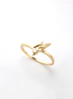 ins原创设计卡通假面骑士build 金兔银龙 开口戒指情侣开口指环