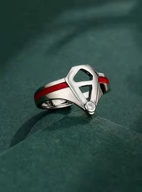 艾斯奥特曼开口戒指对戒滴胶