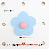 Perforated board accessories hook Morandi color wooden flowers exquisite decoration easy to install 15mm/12mm/10mm