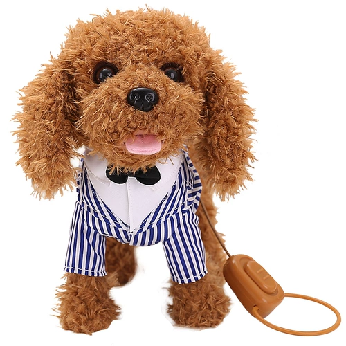 Электрическая реалистичная плюшевая игрушка, умная собака-робот