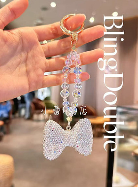蝴蝶结水钻手机链手机挂件包包挂件钥匙扣