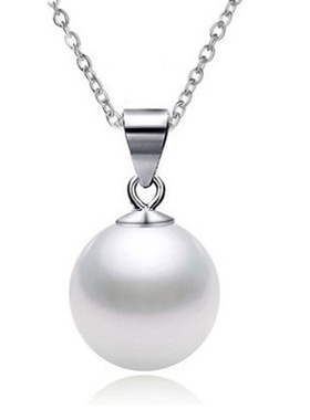 韩版仿珍珠吊坠女款短款锁骨链仿