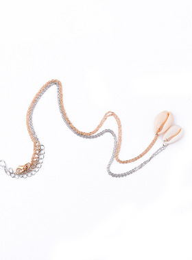 欧美项链极简约自然系贝壳短款项