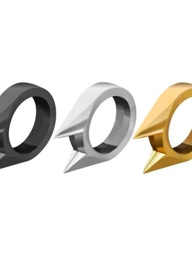 防身戒指学生合法防身武器小型暗器戒指男款猫耳戒指防狼神器女