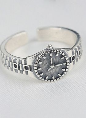 欧美潮人配饰表盘戒指个性时尚男