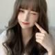 Wig for women with clavicle, natural round face, pear blossom