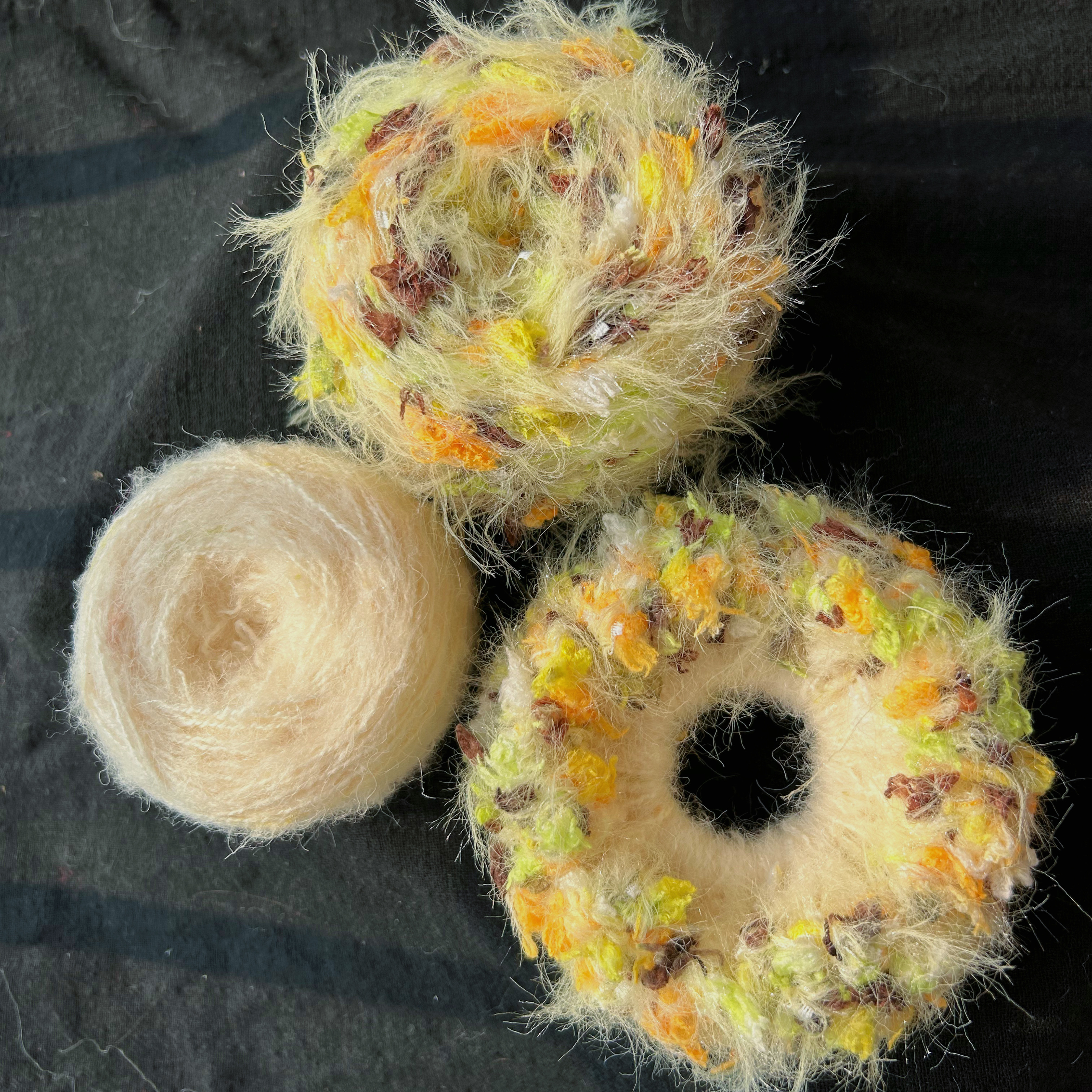 秋冬马海毛手混线大肠发圈组合diy手工钩织材料毛线需要自己钩织,淘宝优惠券,粉丝福利购,淘宝优惠卷