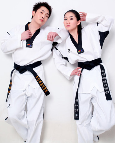 跆拳道服儿童男跆拳道衣服成年大学生服装女初学者训练道服定制