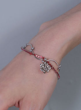 明星同款小众设计玫瑰手链礼物