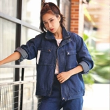 Хлопковый джинсовый износостойкий комбинезон, увеличенная толщина