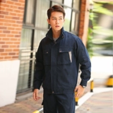 Хлопковый джинсовый износостойкий комбинезон, увеличенная толщина