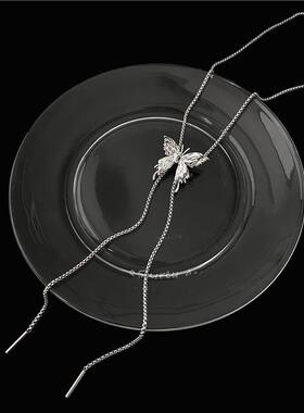 辣妹蝴蝶自由调节项链女小