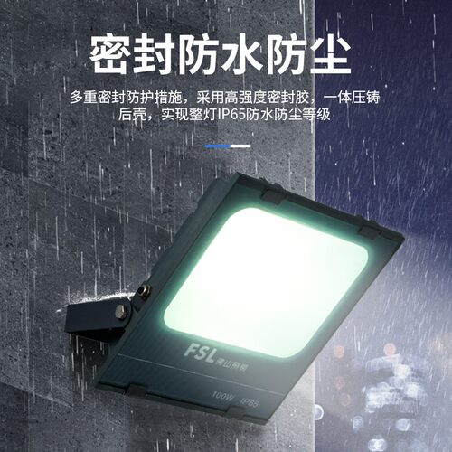 佛山照明led投光灯户外照明灯防水庭院工厂工地广告灯室外探照灯 - 图0