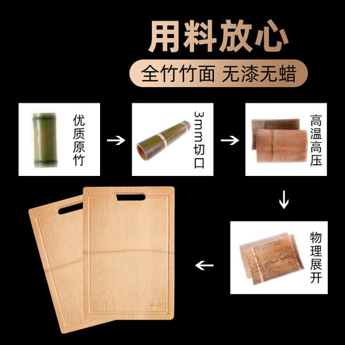 张小泉砧板案板切菜板大小号家用厨房专用竹砧板切水果案板刀板 - 图0